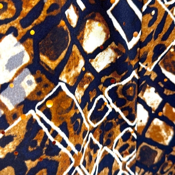 Alfred Dunner plus size Leopard andGeometric Print A line Skirt size 18 - Picture 3 of 6